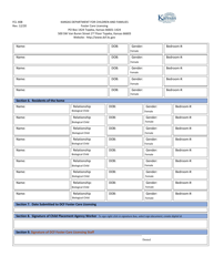 Form FCL408 Foster Family Home Exception Request - Kansas, Page 4