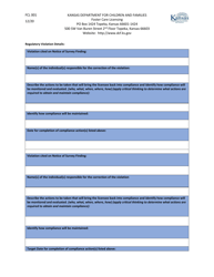 Form FCL001 Compliance Action Plan - Kansas, Page 2