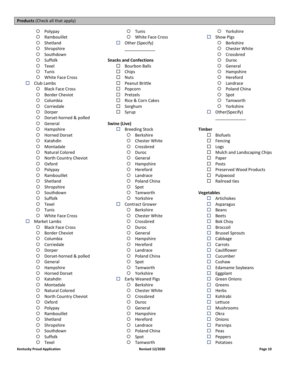 Membership Application  Agreement - Kentucky, Page 10