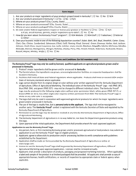 Membership Application &amp; Agreement - Kentucky, Page 4