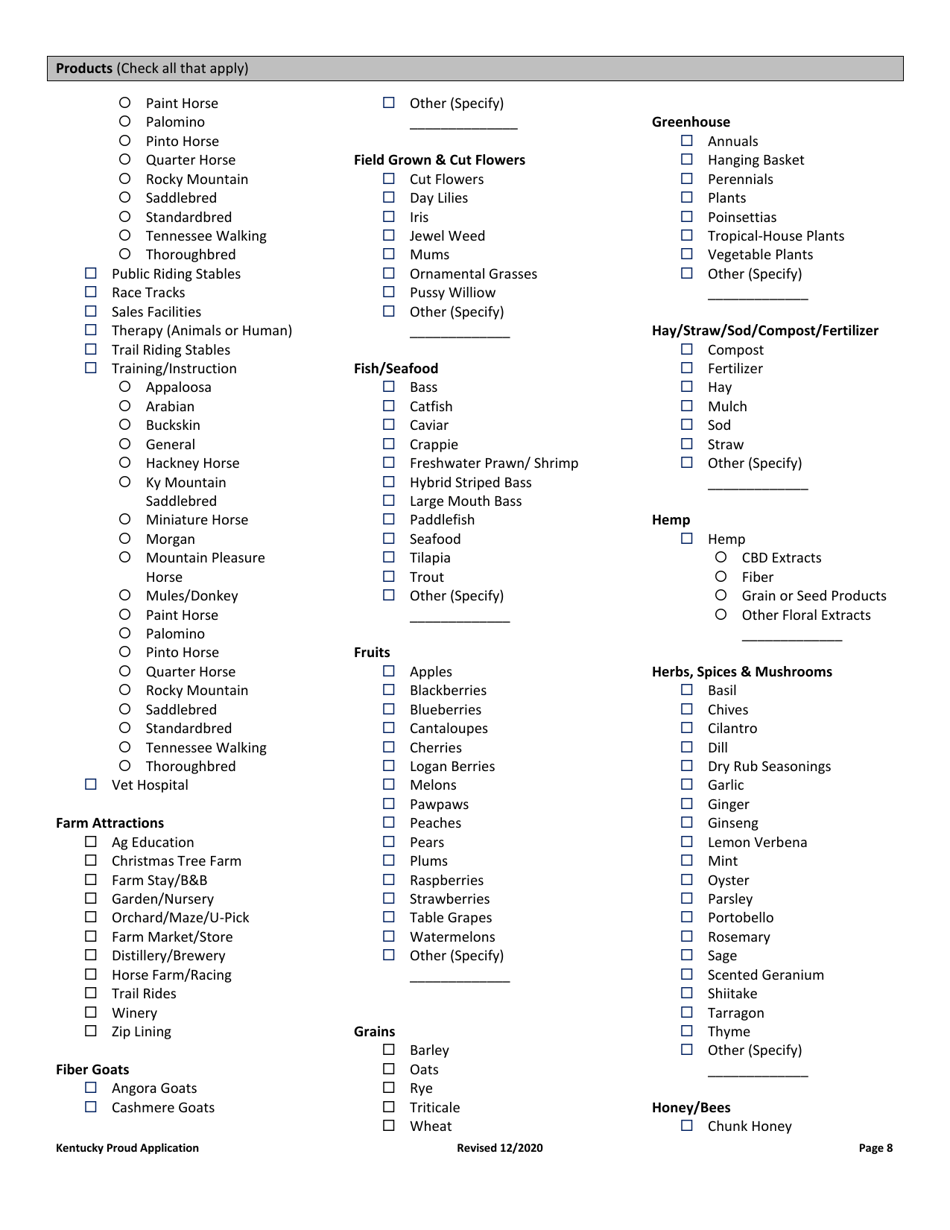 Membership Application  Agreement - Kentucky, Page 8