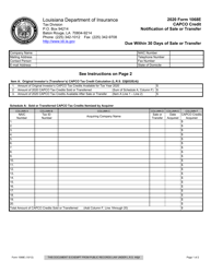 Form 1068E Capco Credit Notification of Sale or Transfer - Louisiana
