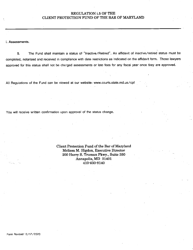 Affidavit of Inactive/Retired Status - Maryland, Page 2