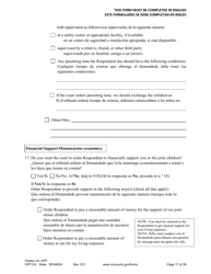 Form OFP102 Petition for Order for Protection (Ofp) - Minnesota (English/Spanish), Page 17