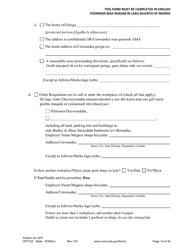 Form OFP102 Petition for Order for Protection (Ofp) - Minnesota (English/Somali), Page 14
