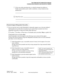 Form OFP102 Petition for Order for Protection (Ofp) - Minnesota (English/Somali), Page 18