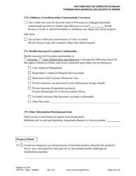Form OFP102 Petition for Order for Protection (Ofp) - Minnesota (English/Somali), Page 20