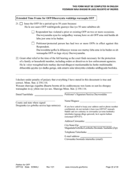 Form OFP102 Petition for Order for Protection (Ofp) - Minnesota (English/Somali), Page 22