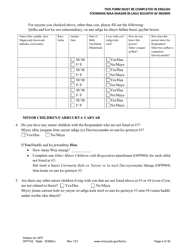 Form OFP102 Petition for Order for Protection (Ofp) - Minnesota (English/Somali), Page 4
