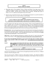 Instructions for Form CSX2302 Notice of Motion and Motion to Modify Medical Support Only - Minnesota, Page 5