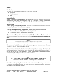 Form CSD1001 Instructions for Response to Motion to Modify Medical Support Only - Minnesota, Page 5