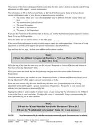 Form CSD801 Instructions for Response to Notice of Motion and Motion to Stop Cost of Living Adjustment (Cola) - Minnesota, Page 2