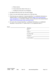 Form CIV602 Notice of Motion and Motion - Minnesota, Page 3