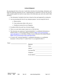 Form DIV1402 Notice of Motion and Motion for Contempt of Court - Minnesota, Page 3