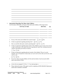 Form FAM108 Parenting/Financial Disclosure Statement - Minnesota, Page 2