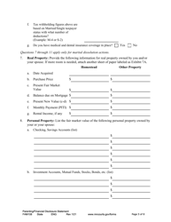 Form FAM108 Parenting/Financial Disclosure Statement - Minnesota, Page 5