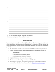 Form CIV702 Responsive Notice of Motion and Motion - Minnesota, Page 2