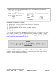 Form RST101 Instructions for Cime Victim&#039;s Restitution Packet - Minnesota, Page 5