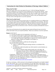 Document preview: Form DIV301 Instructions for Joint Petition for Dissolution of Marriage Without Children - Minnesota