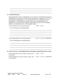 Form DIV402 Petition for Dissolution of Marriage Without Children - Minnesota, Page 11