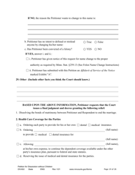 Form DIV402 Petition for Dissolution of Marriage Without Children - Minnesota, Page 19