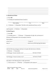 Form DIV402 Petition for Dissolution of Marriage Without Children - Minnesota, Page 22