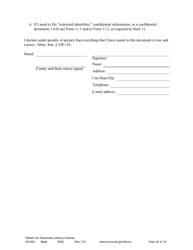 Form DIV402 Petition for Dissolution of Marriage Without Children - Minnesota, Page 26