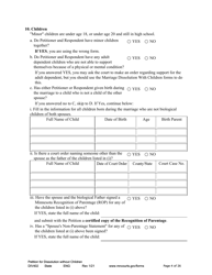 Form DIV402 Petition for Dissolution of Marriage Without Children - Minnesota, Page 4