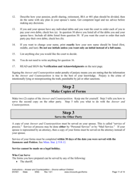 Instructions for Form DIV502 Answer and Counterpetition for Dissolution of Marriage Without Children - Minnesota, Page 11