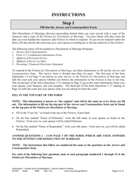 Instructions for Form DIV502 Answer and Counterpetition for Dissolution of Marriage Without Children - Minnesota, Page 4