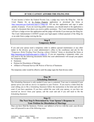 Form DIV401 Instructions for Dissolution of Marriage Without Children - Minnesota, Page 20