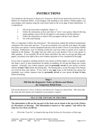 Form DIV701 Response to Request for Temporary Relief Pending Final Hearing Without Children - Minnesota, Page 3