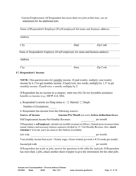 Form DIV502 Answer and Counterpetition for Dissolution of Marriage Without Children - Minnesota, Page 11