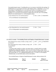 Form DIV502 Answer and Counterpetition for Dissolution of Marriage Without Children - Minnesota, Page 16