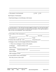 Form DIV502 Answer and Counterpetition for Dissolution of Marriage Without Children - Minnesota, Page 20