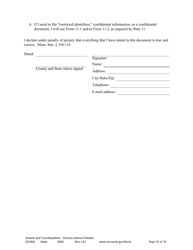 Form DIV502 Answer and Counterpetition for Dissolution of Marriage Without Children - Minnesota, Page 30