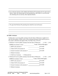 Form DIV1702 Joint Petition, Agreement, and Judgment and Decree for Marriage Dissolution With Children - Minnesota, Page 11