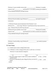 Form DIV1702 Joint Petition, Agreement, and Judgment and Decree for Marriage Dissolution With Children - Minnesota, Page 22