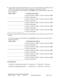 Form DIV1702 Joint Petition, Agreement, and Judgment and Decree for Marriage Dissolution With Children - Minnesota, Page 24