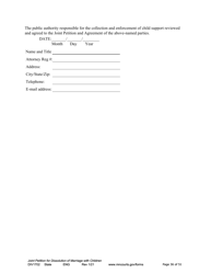 Form DIV1702 Joint Petition, Agreement, and Judgment and Decree for Marriage Dissolution With Children - Minnesota, Page 36