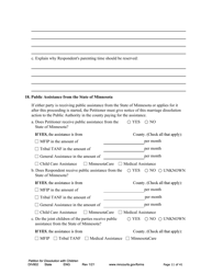 Form DIV802 Petition for Dissolution of Marriage With Children - Minnesota, Page 11