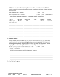 Form DIV802 Petition for Dissolution of Marriage With Children - Minnesota, Page 22