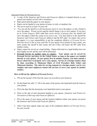 Form DIV801 Instructions for Dissolution of Marriage With Children - Minnesota, Page 20