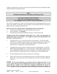 Form DIV801 Instructions for Dissolution of Marriage With Children - Minnesota, Page 5