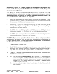 Form DIV801 Instructions for Dissolution of Marriage With Children - Minnesota, Page 6