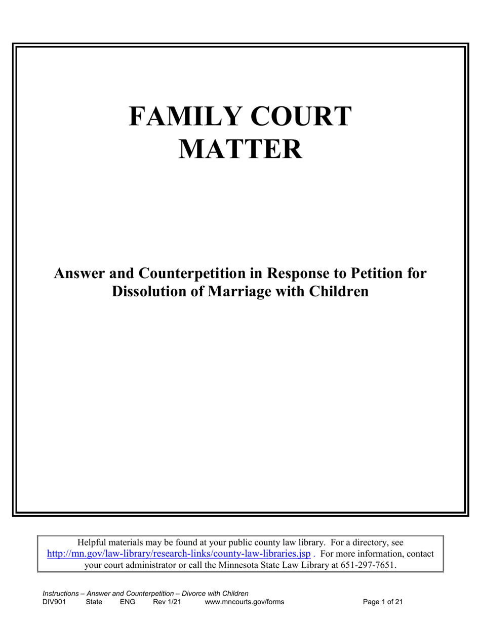 download instruction for div902 answer and counterpetition for dissolution of marriage with children pdf 2021 templateroller
