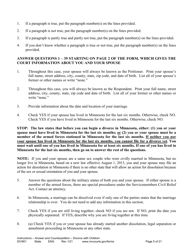 Instructions for Form DIV902 Answer and Counterpetition for Dissolution of Marriage With Children - Minnesota, Page 5