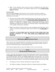 Form DIV1101 Response to a Request for Temporary Relief Pending Final Hearing With Children - Minnesota, Page 15