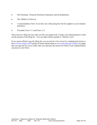 Form DIV1101 Response to a Request for Temporary Relief Pending Final Hearing With Children - Minnesota, Page 16