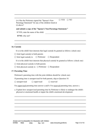 Form DIV902 Answer and Counterpetition for Dissolution of Marriage With Children - Minnesota, Page 10